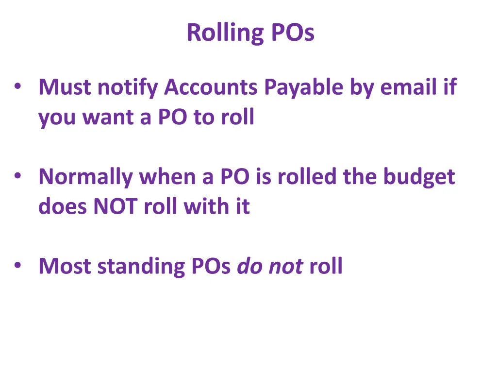 rolling pos