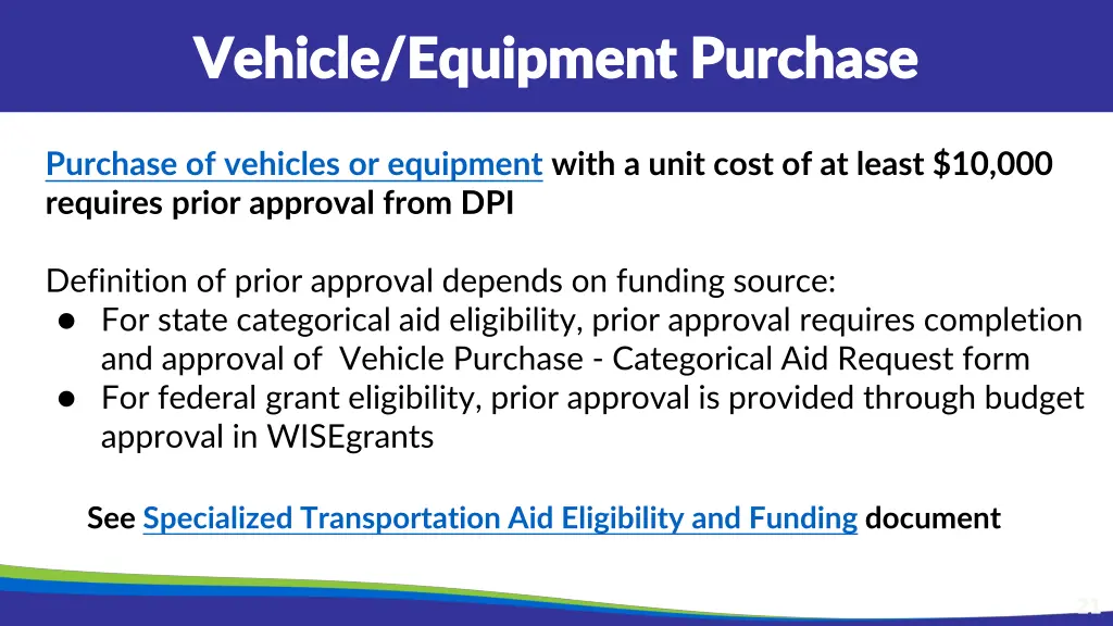 vehicle equipment purchase vehicle equipment