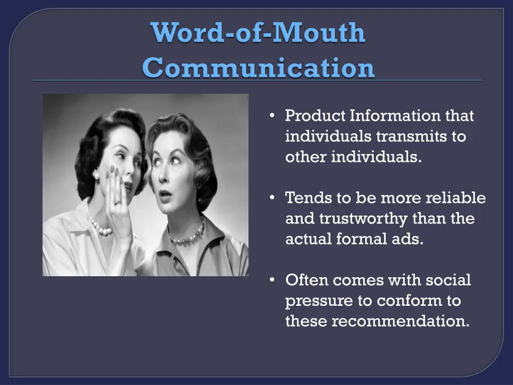 product information that individuals transmits