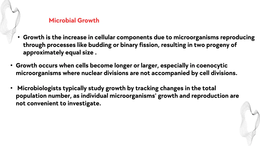 microbial growth