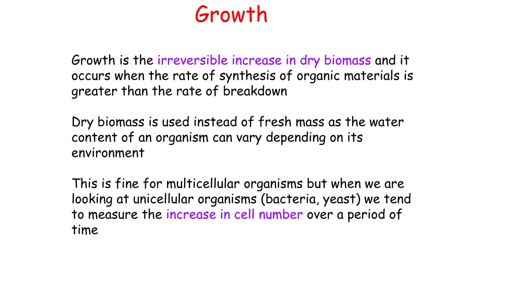 growth