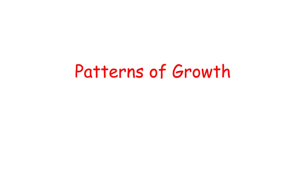 patterns of growth