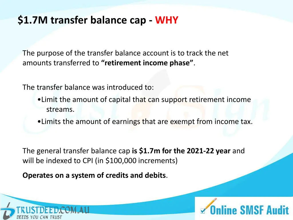 1 7m transfer balance cap why