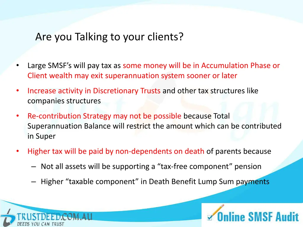 are you talking to your clients 1