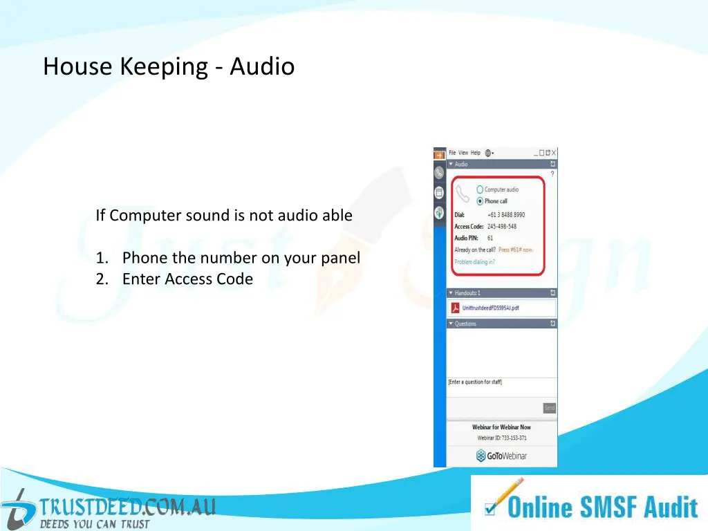 house keeping audio