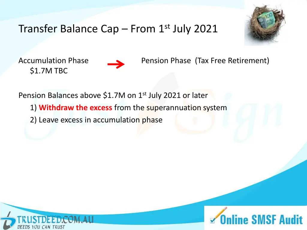 transfer balance cap from 1 st july 2021