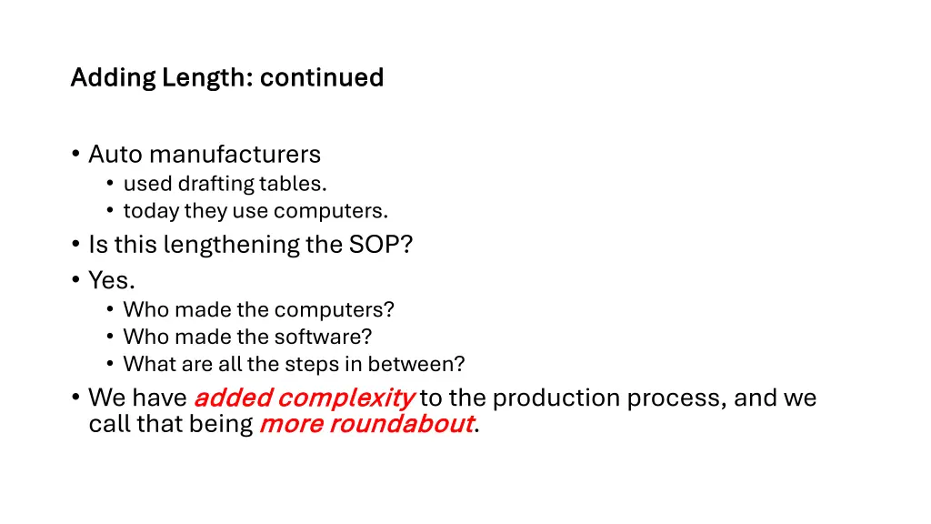 adding length continued adding length continued