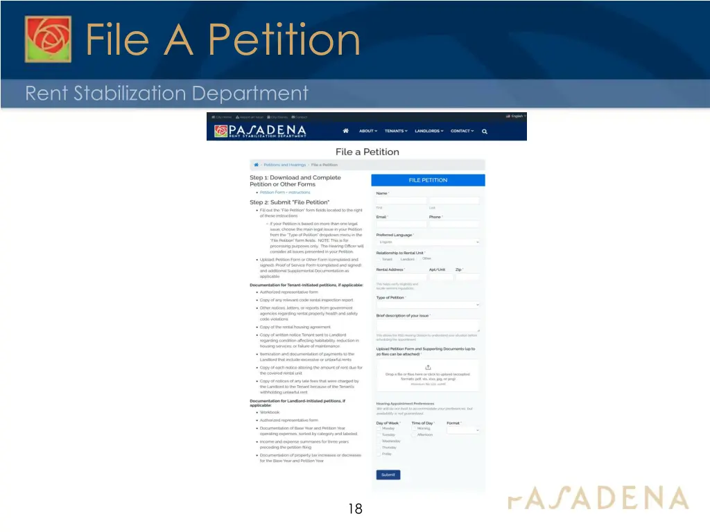 file a petition
