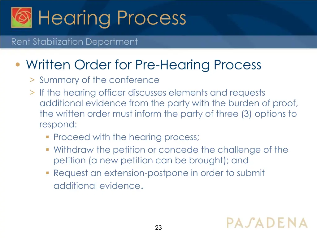 hearing process