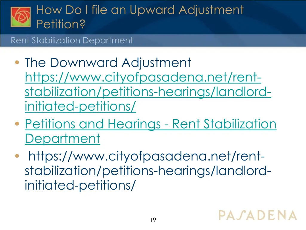 how do i file an upward adjustment petition