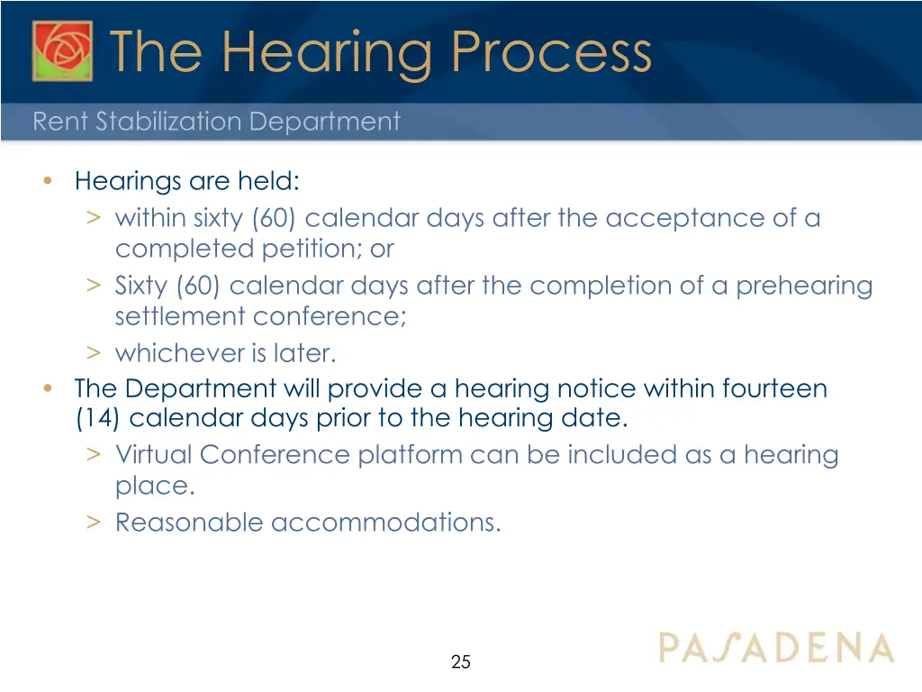 the hearing process 3