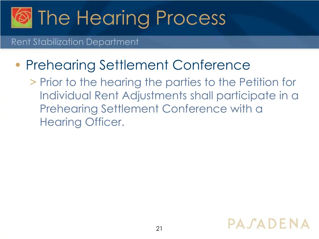 the hearing process