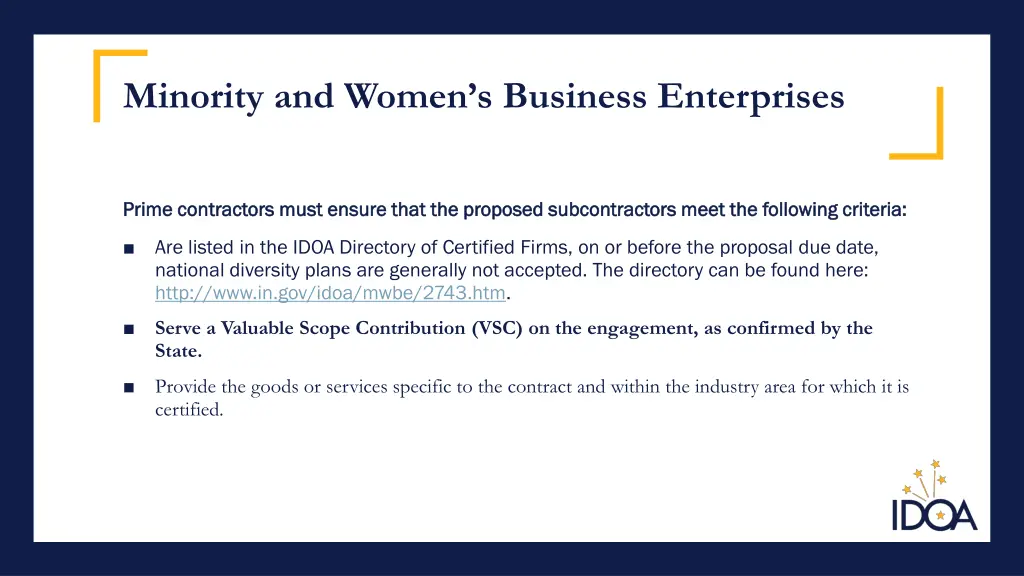 minority and women s business enterprises 2