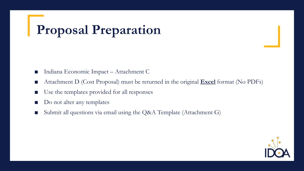 proposal preparation