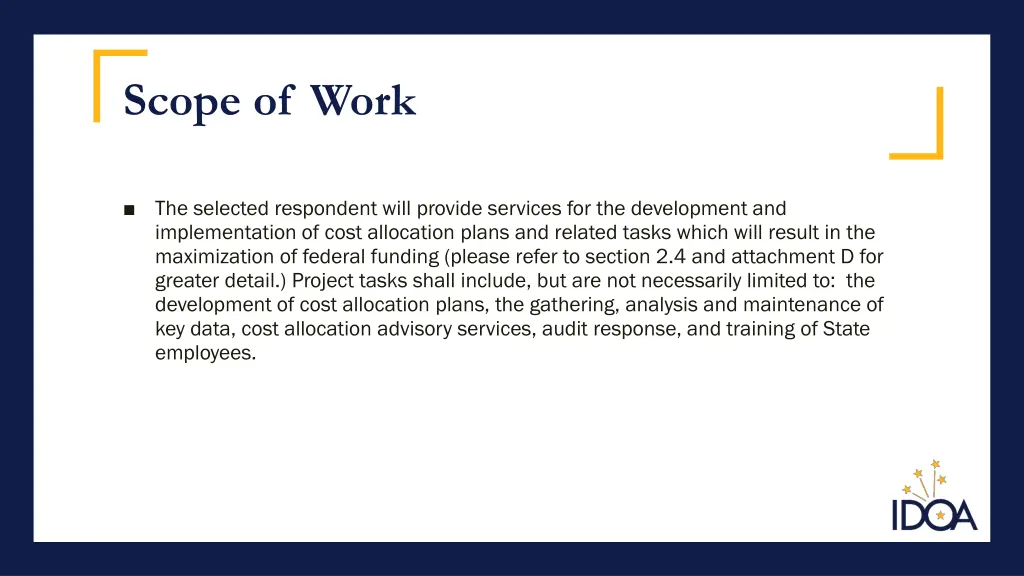 scope of work