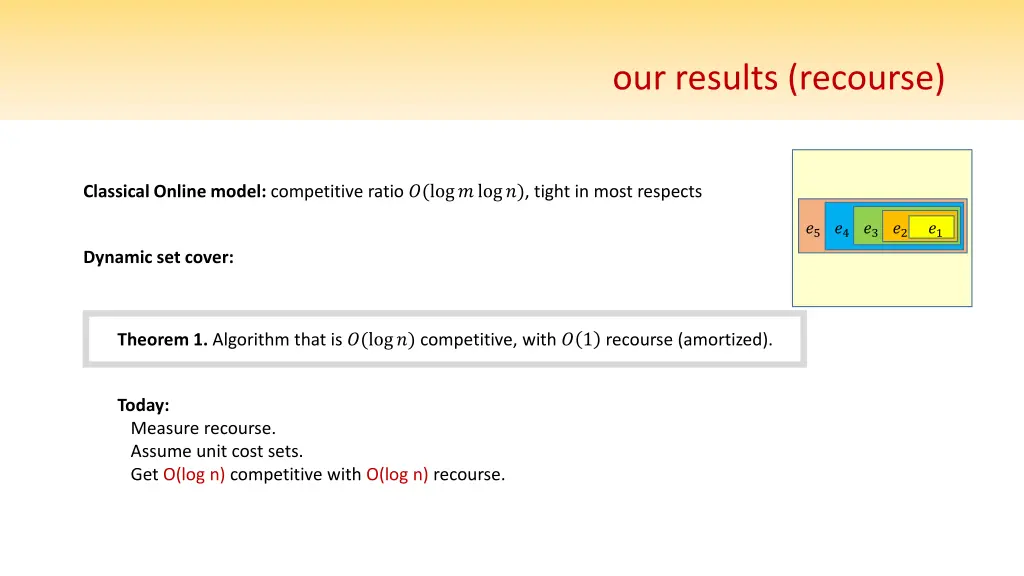 our results recourse 1