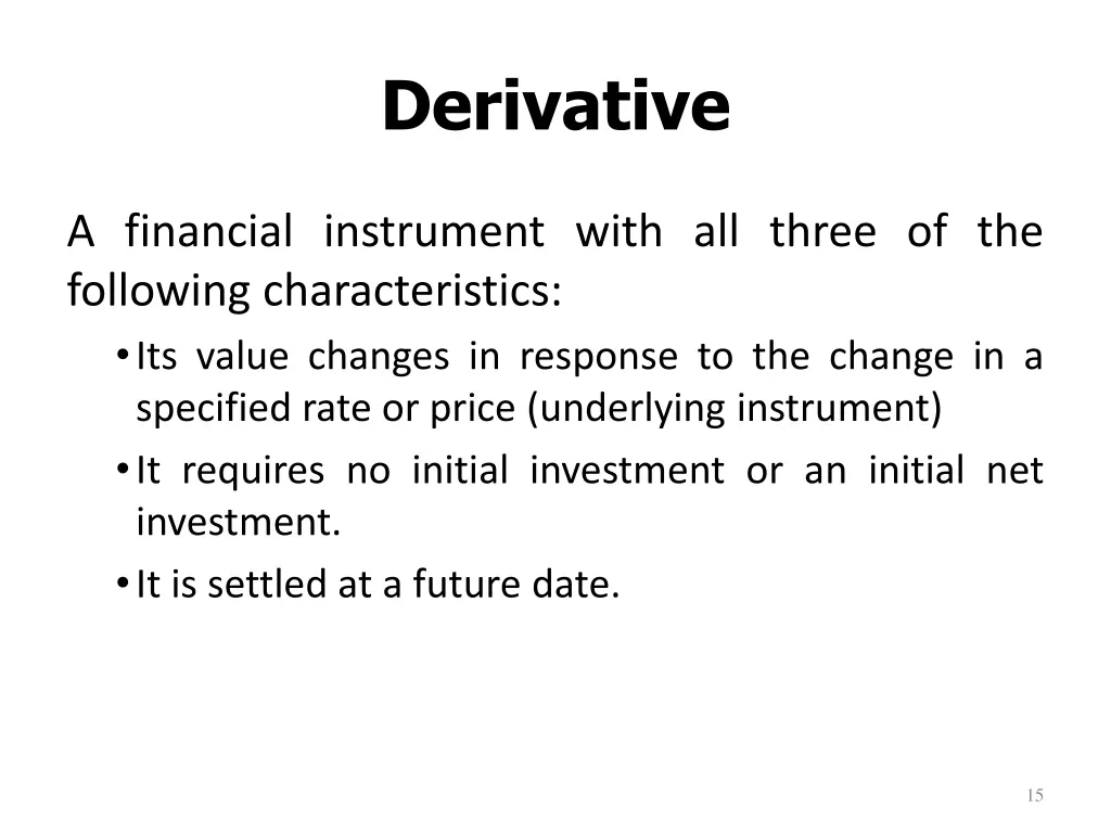 derivative