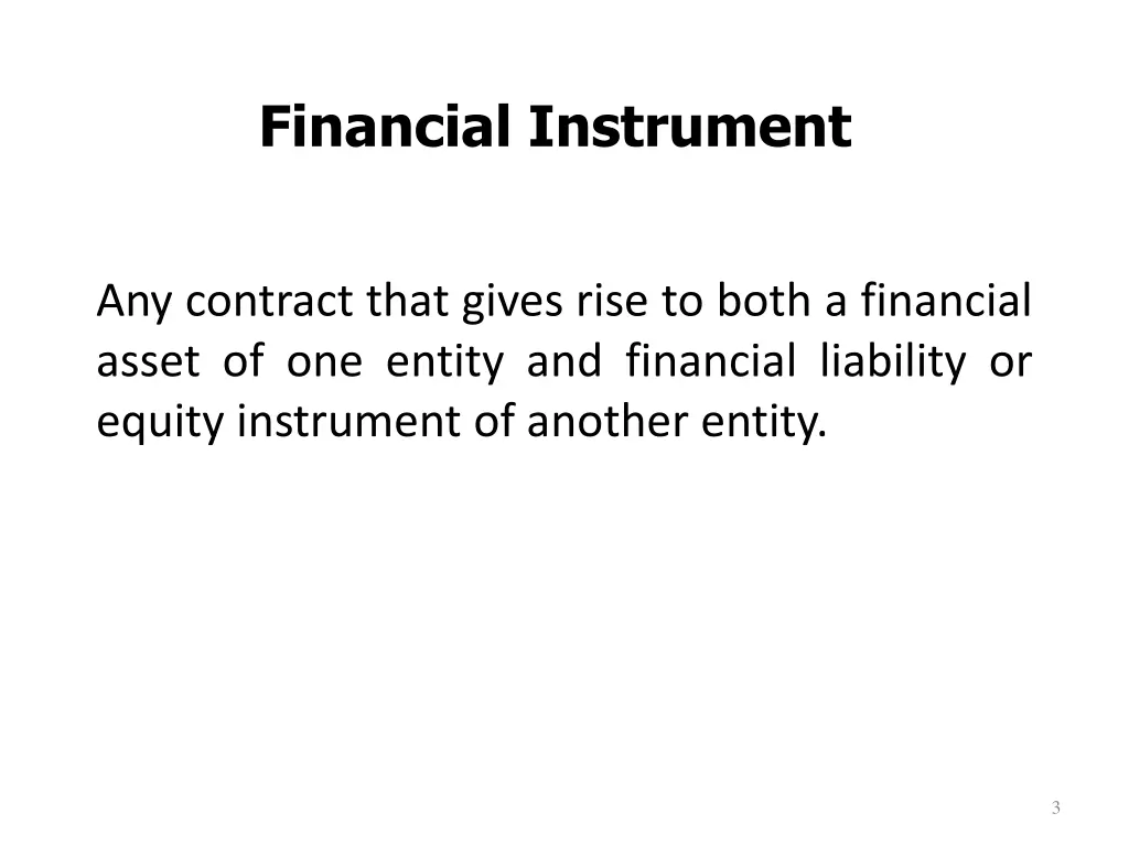 financial instrument