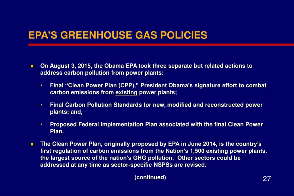 epa s greenhouse gas policies