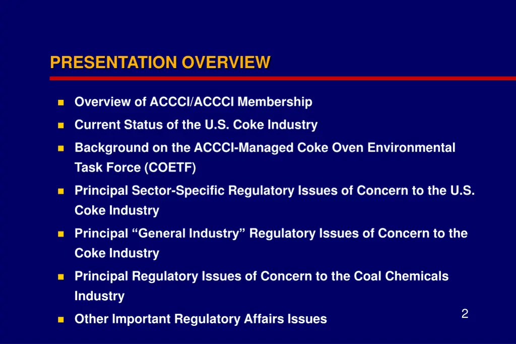presentation overview