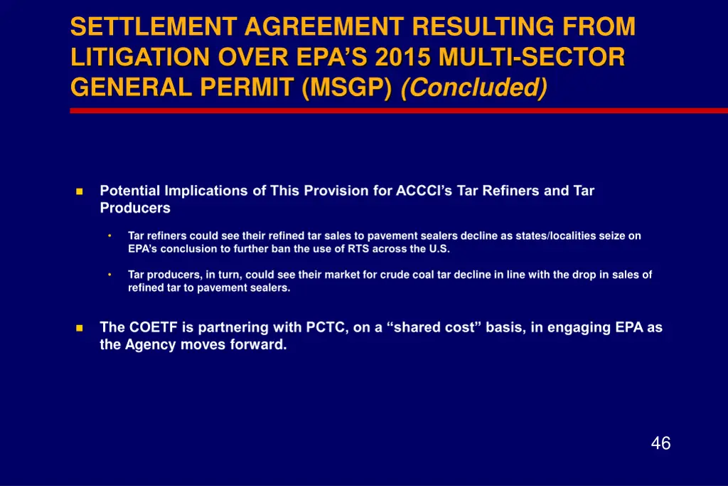settlement agreement resulting from litigation 1