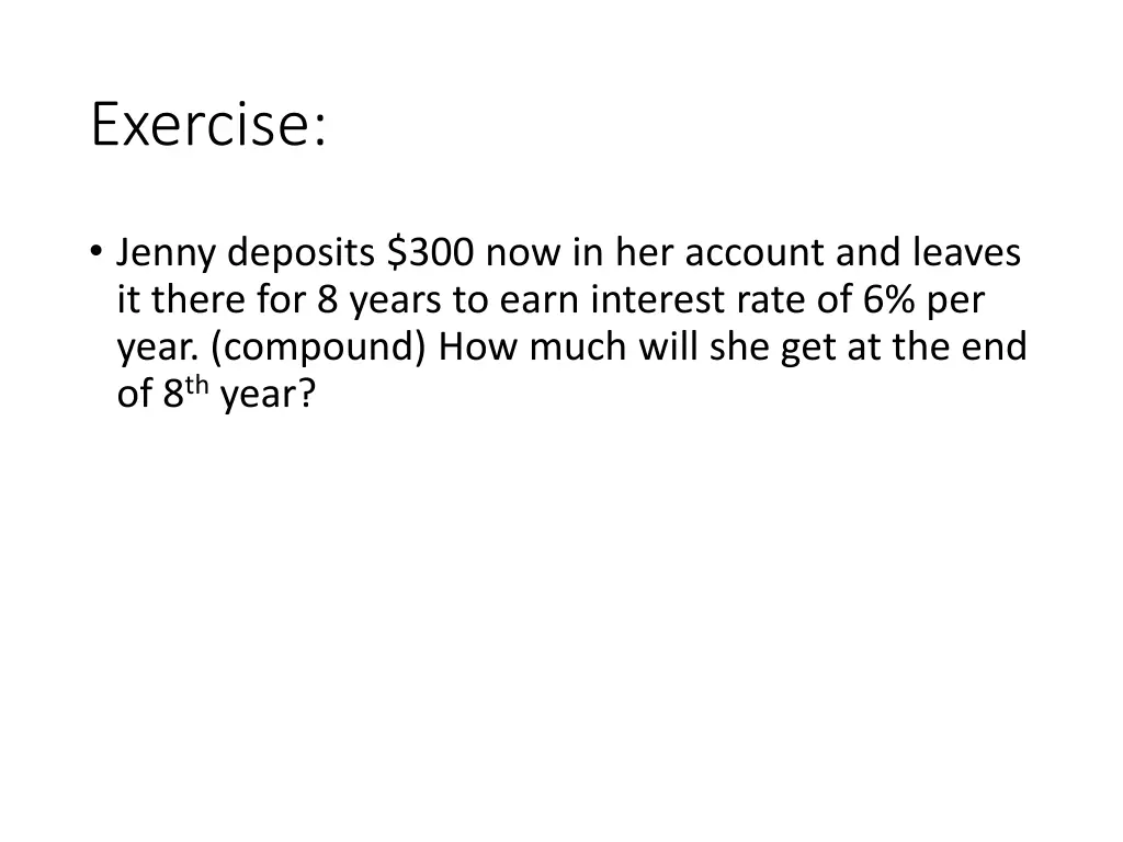 exercise 1