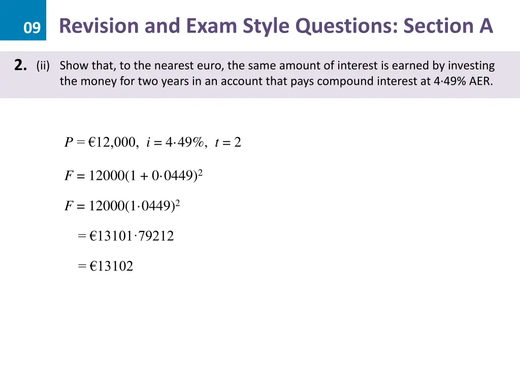 09 revision and exam style questions section a 2