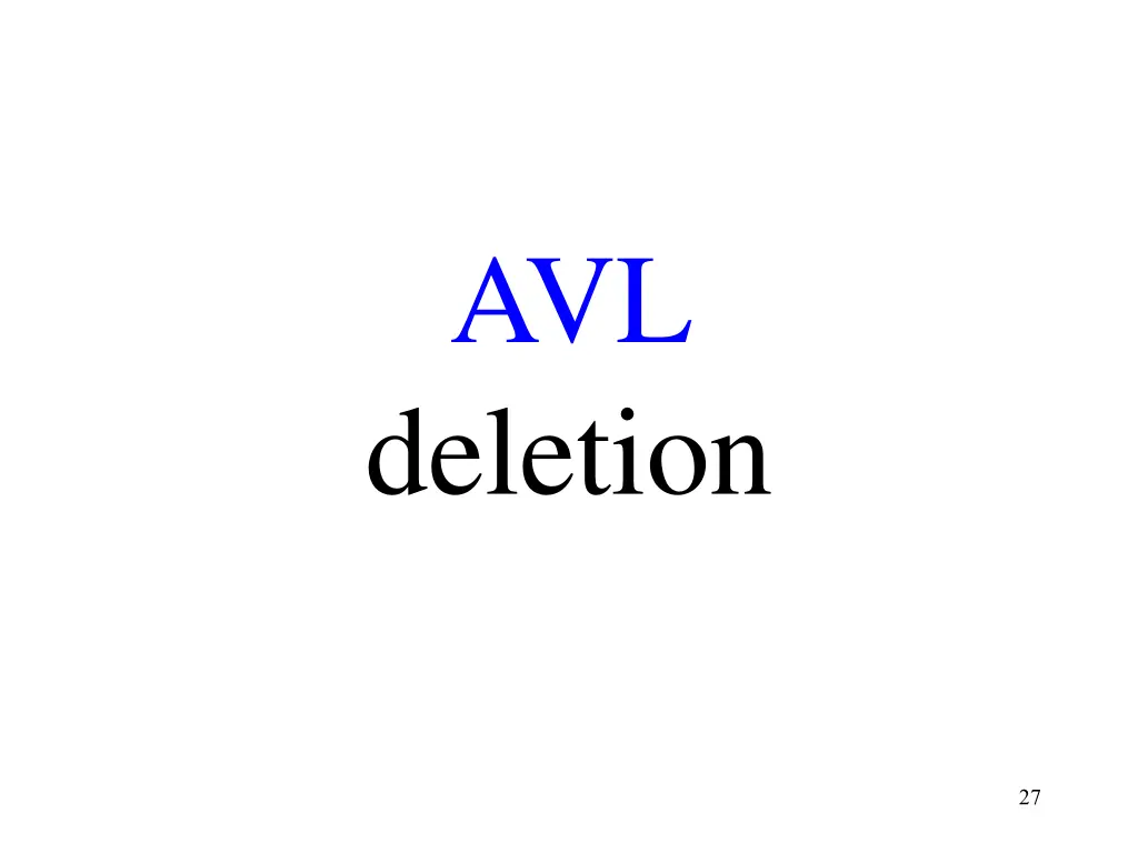 avl deletion