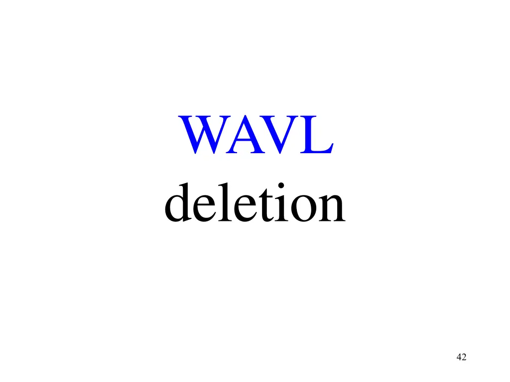 wavl deletion