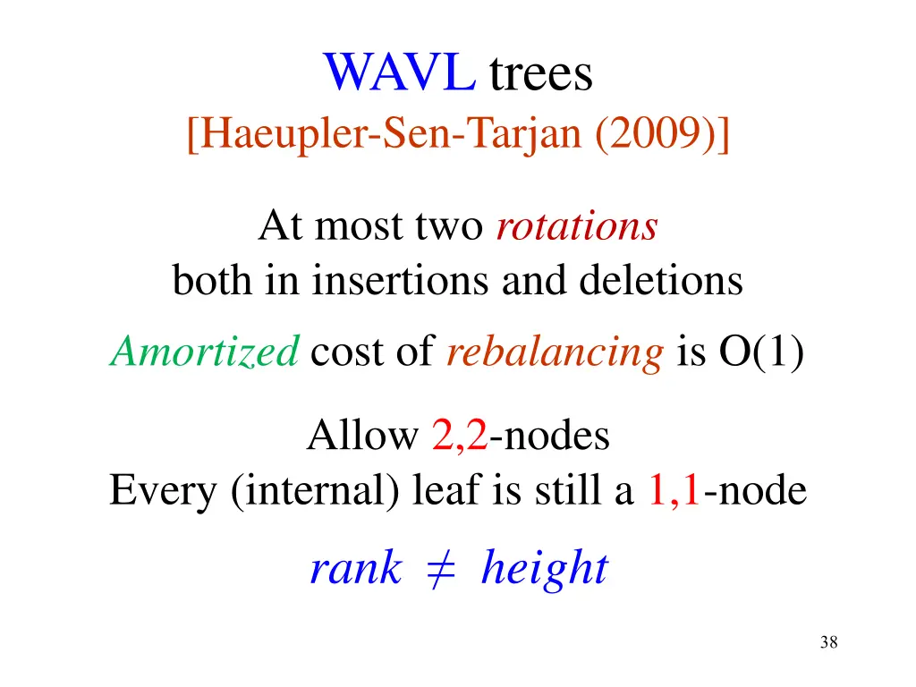 wavl trees