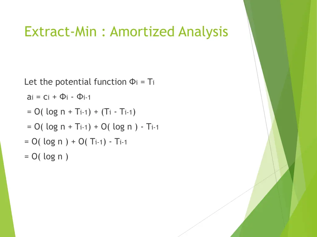 extract min amortized analysis 1