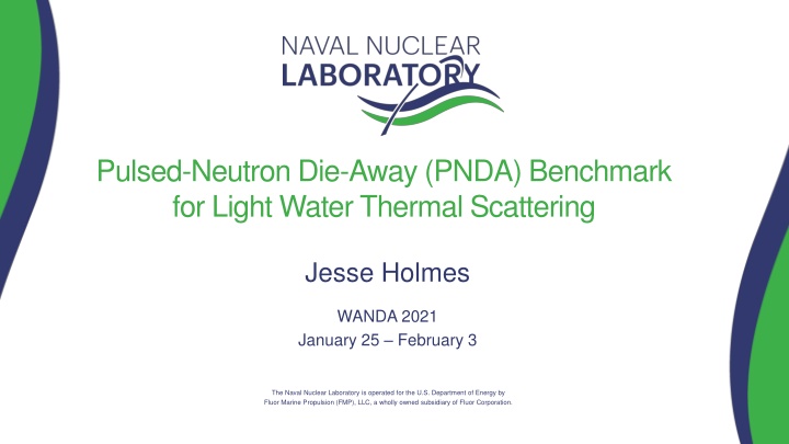 pulsed neutron die away pnda benchmark for light