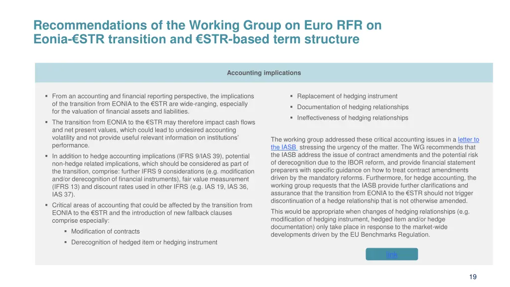 recommendations of the working group on euro 3