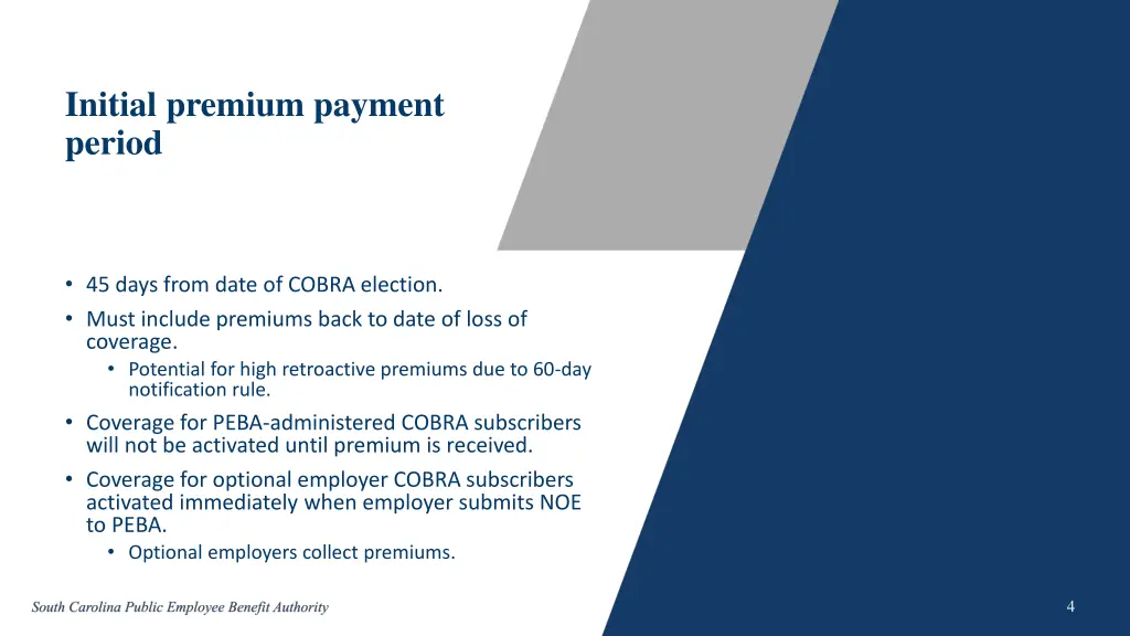 initial premium payment period