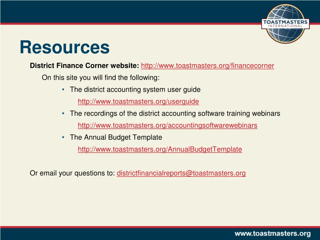 resources