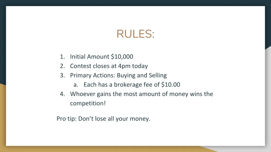 rules