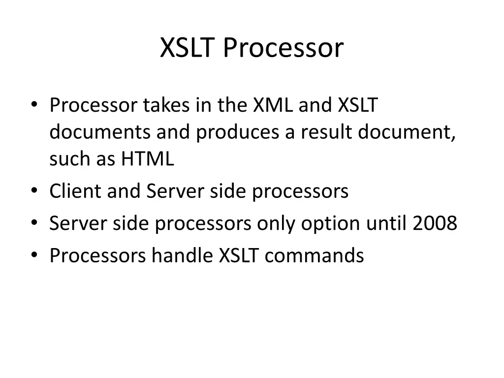 xslt processor