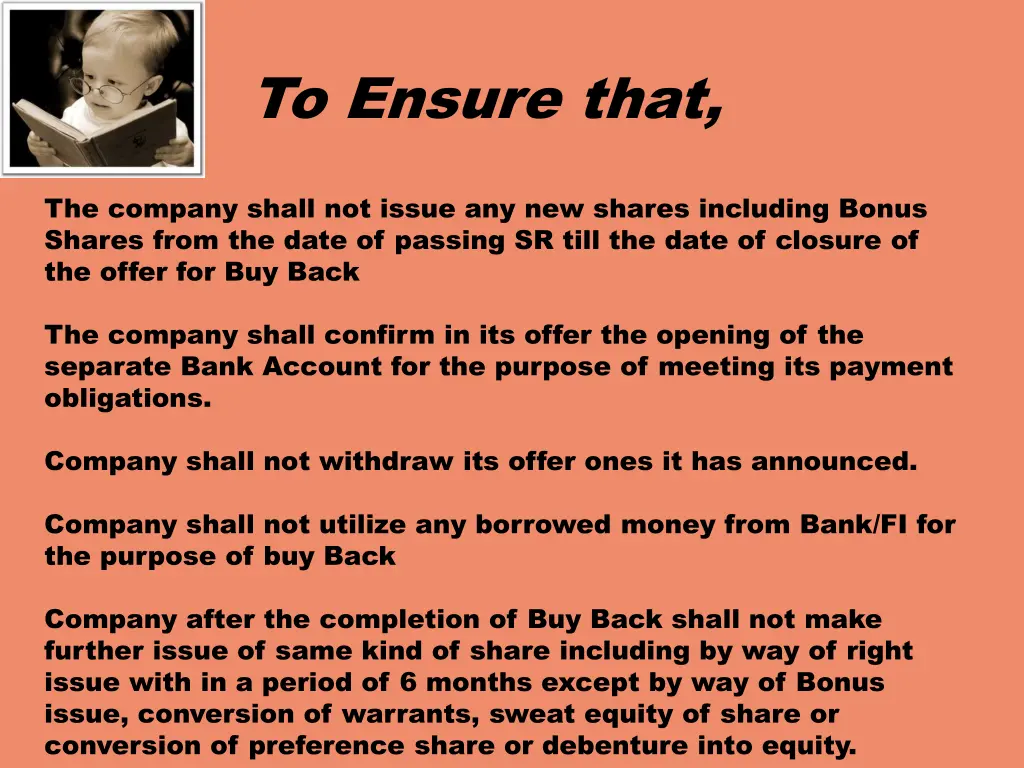to ensure that