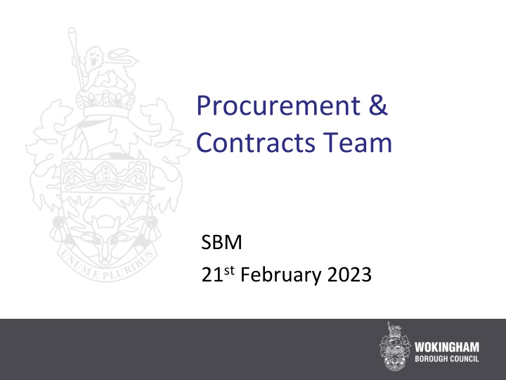 procurement contracts team