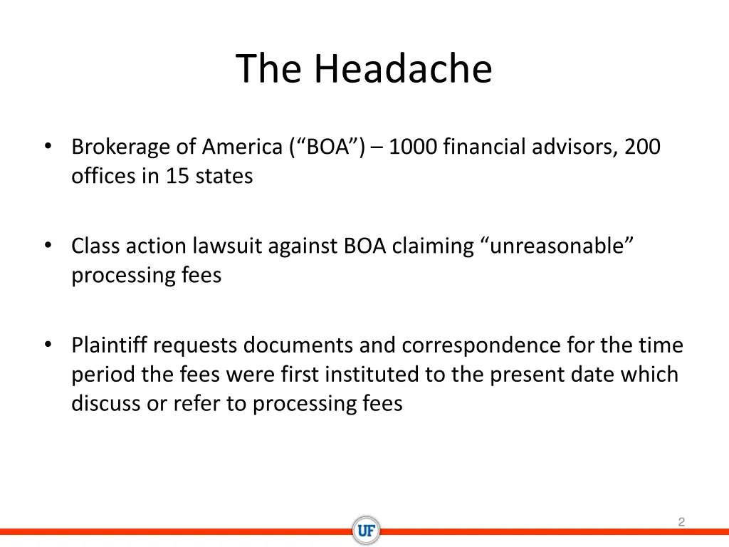 the headache