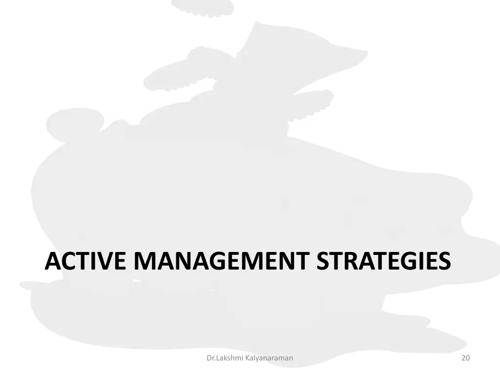 active management strategies 1