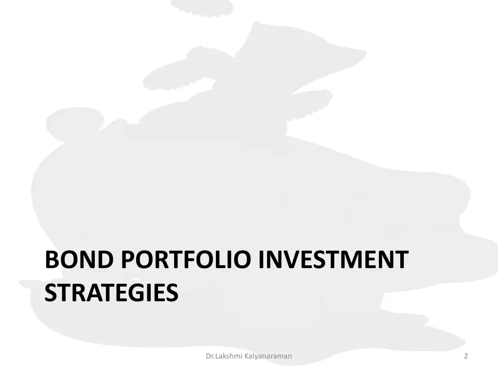 bond portfolio investment strategies
