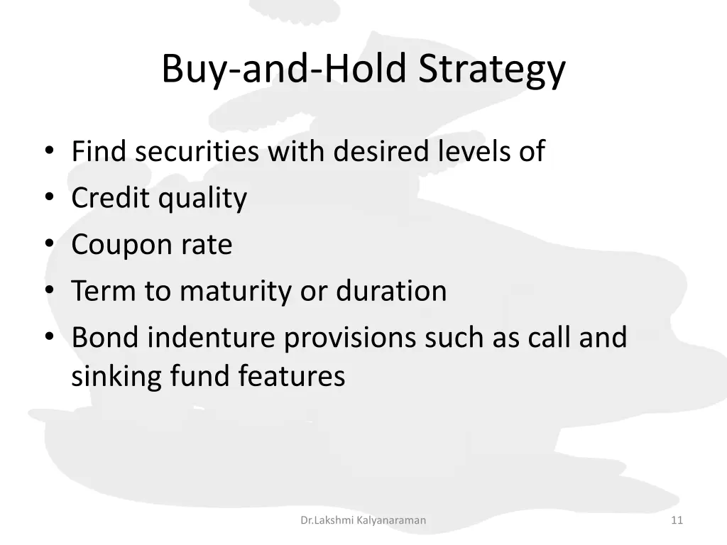 buy and hold strategy 1