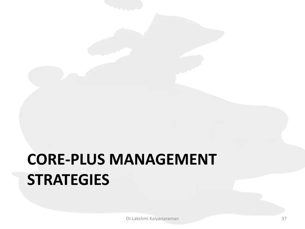 core plus management strategies 1