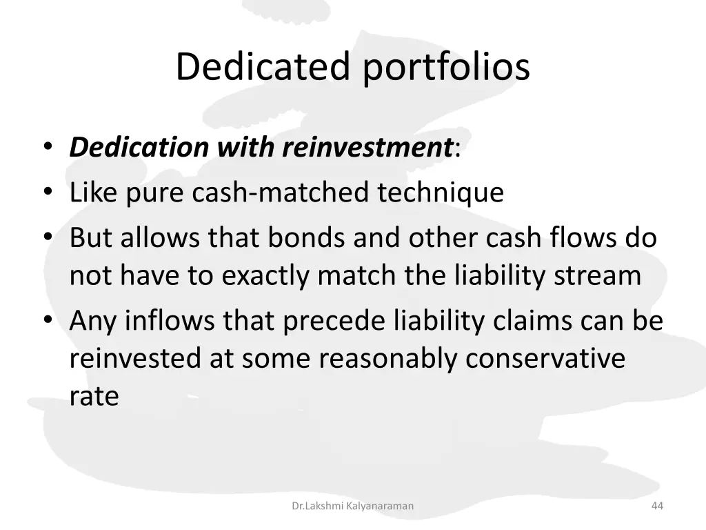 dedicated portfolios 2