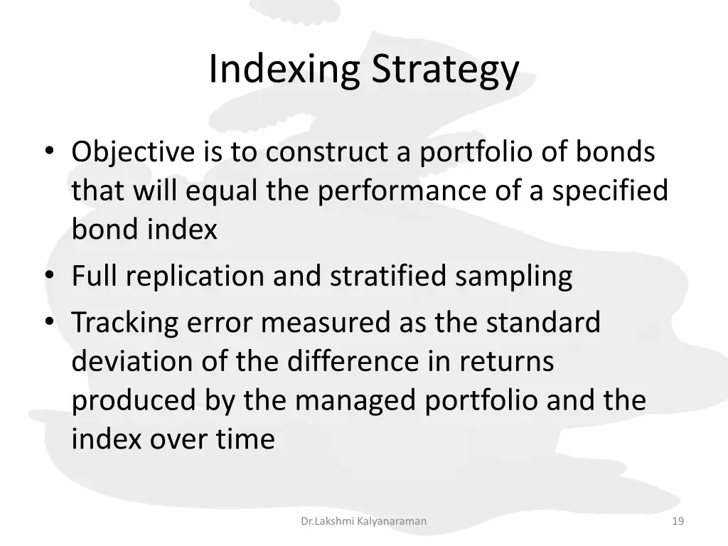 indexing strategy