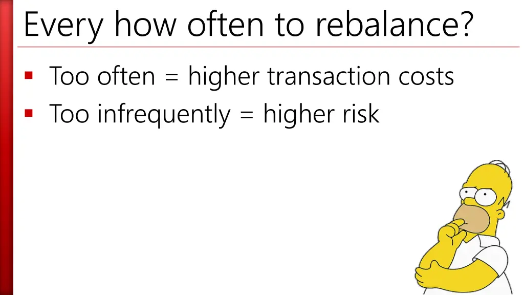 every how often to rebalance