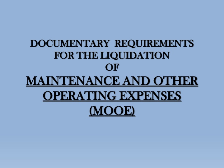 documentary requirements documentary requirements