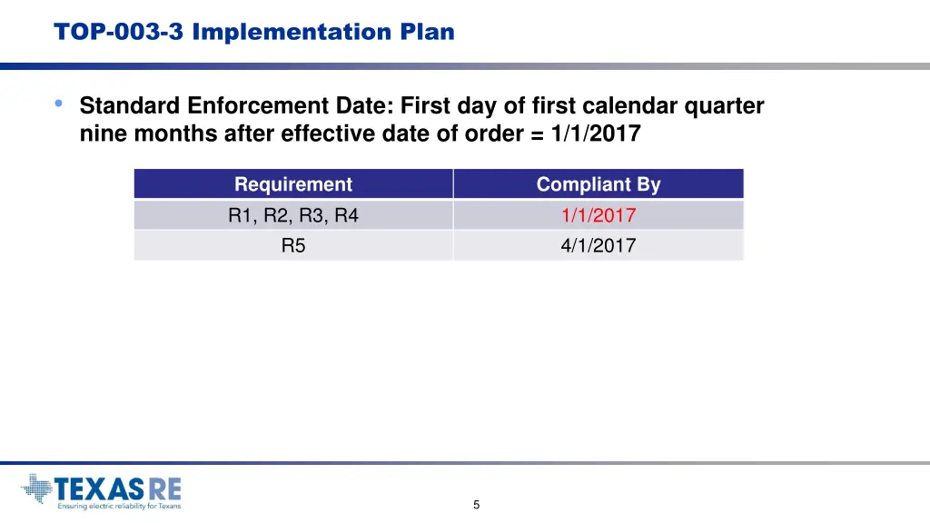 top 003 3 implementation plan
