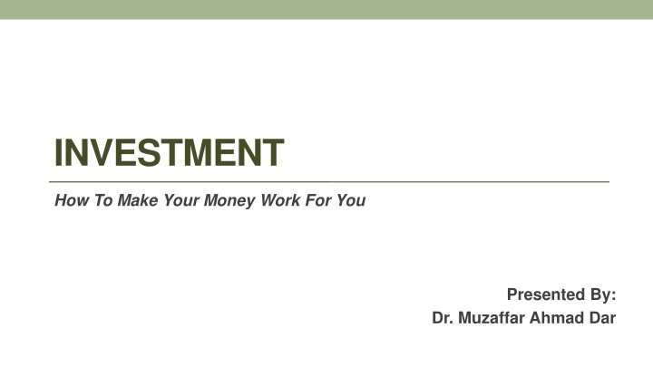 investment